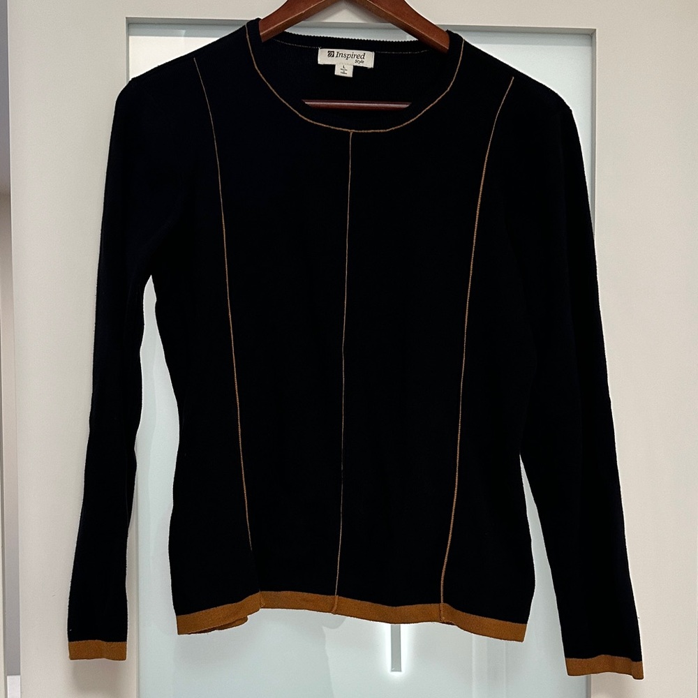 Black and copper Women's Top